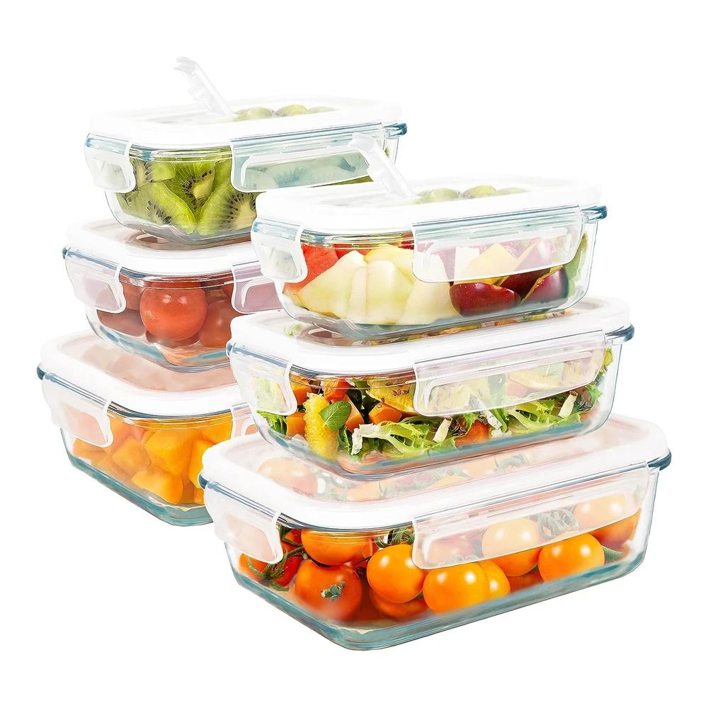 TEMU LG Luxury & Grace Fiambrera de 6 (1+0,6+0,36L) Con Válvula - Recipientes Herméticos para Alimentos
