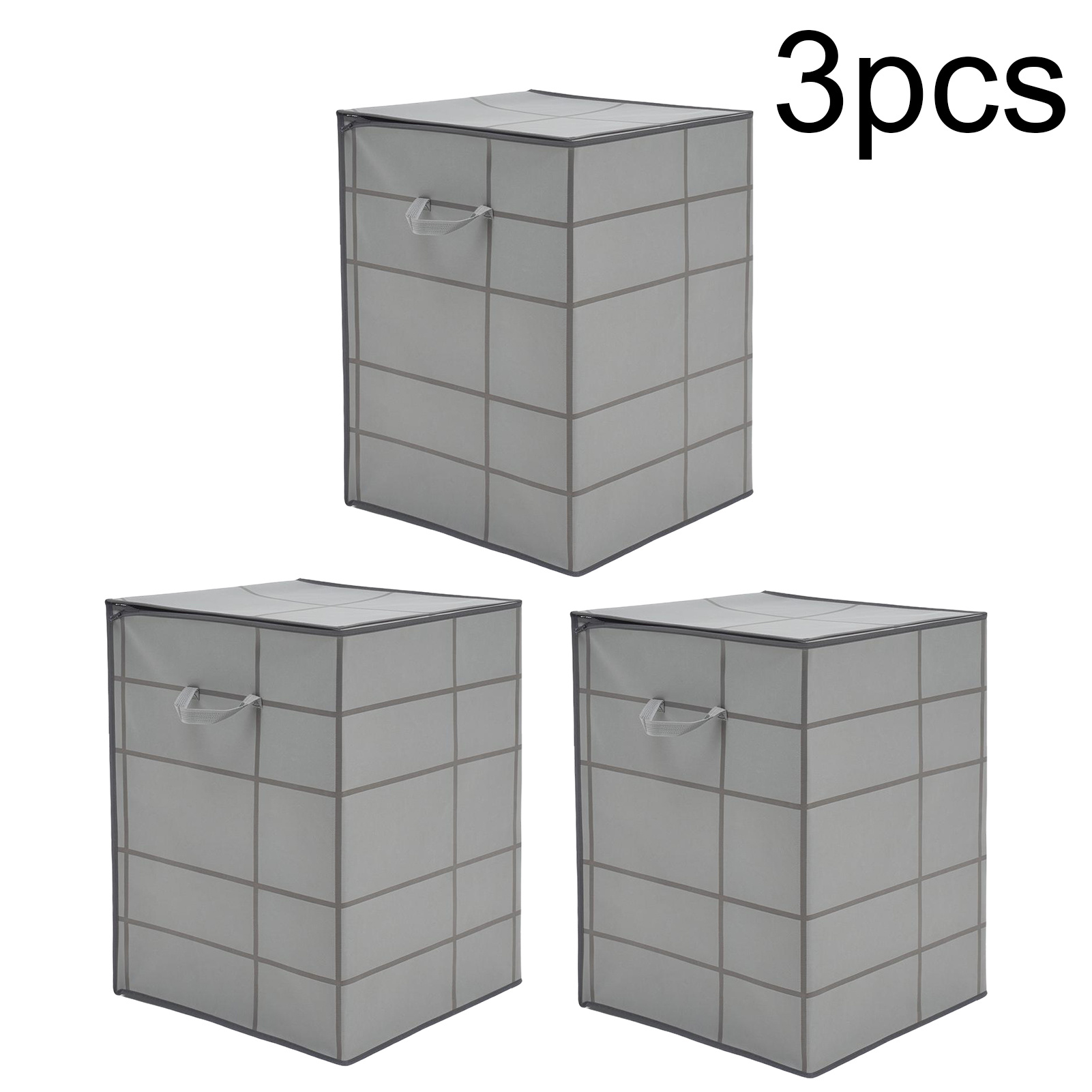 3 Pack Large Capacity Storage Bags - Heavy Duty Packing Totes