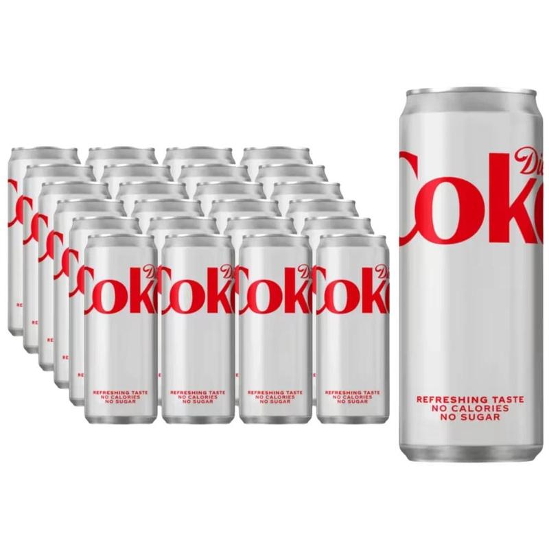 TEMU Coca-cola Diet Coke Slim 330ml Can Pack Of 24 - Refreshing No Sugar Beverage