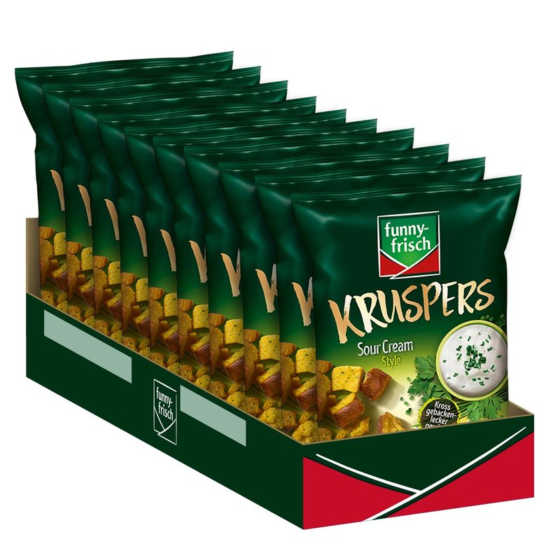 Image of 10 Times Funny-fresh Kruspers Sour Cream 120g (10x120g)