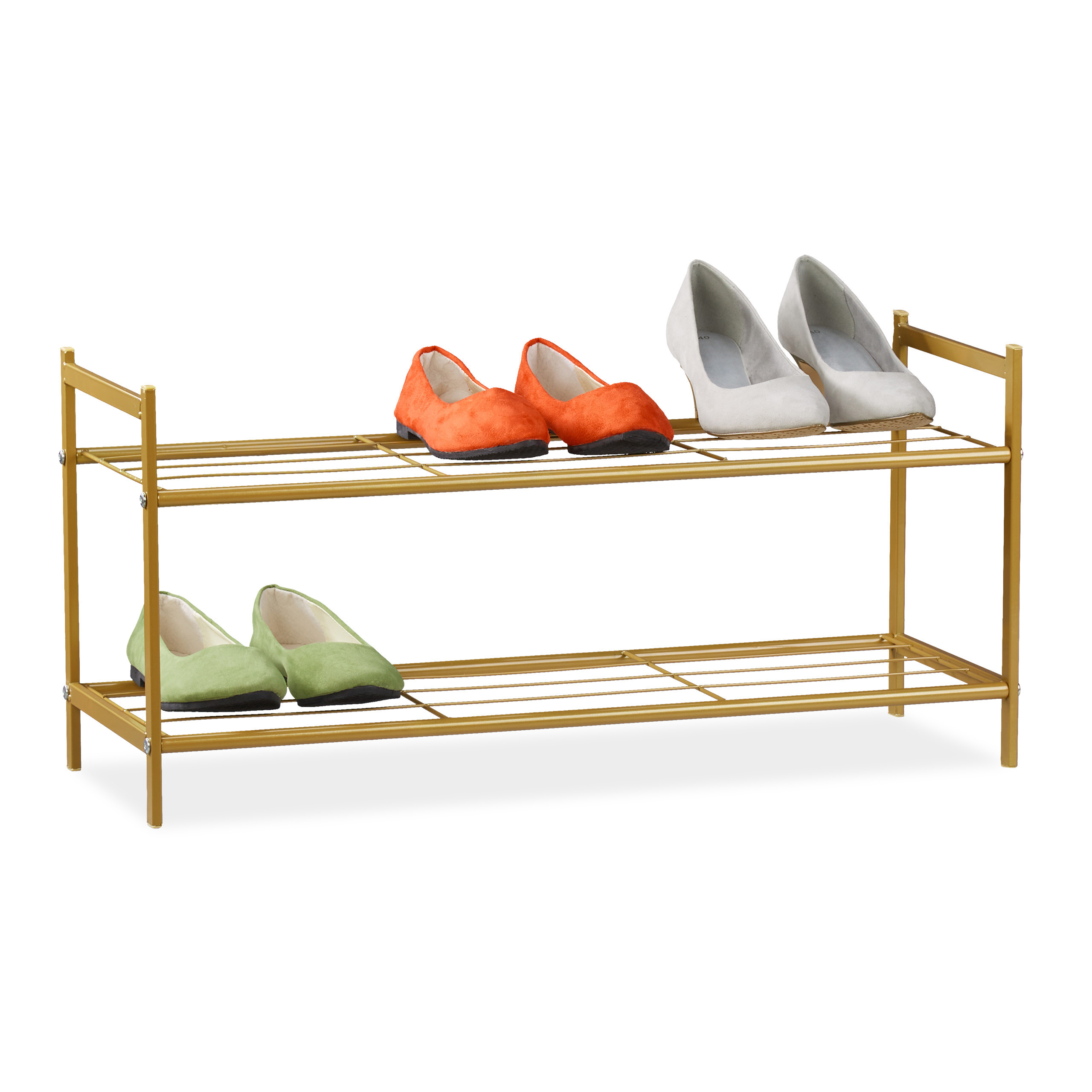 Shoe Rack In Golden