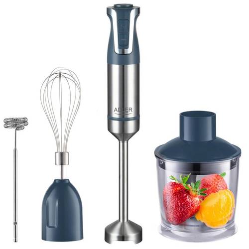 blender ręczny 1800w turbo, 20 prędkości, szaryręczny blender kuchenny, 1800w, 20 prędkości, turbo funkcja, stalowe ostrza, 5 w 1 - rozdrabniacz, mikser, spieniacz, ubijaczka. zestaw z miarką 700 ml i rozdrabniaczem 600 ml, idealny do gotowania.