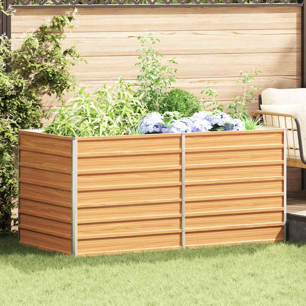 Vidaxl Garden Planter Raised Bed For Flowers, Urban Planter, Decorative Flower Pot, Garden Accessory, Terrace Planter, Industrial Garden Bed, Outdoor Raised Bed, Iron Planter