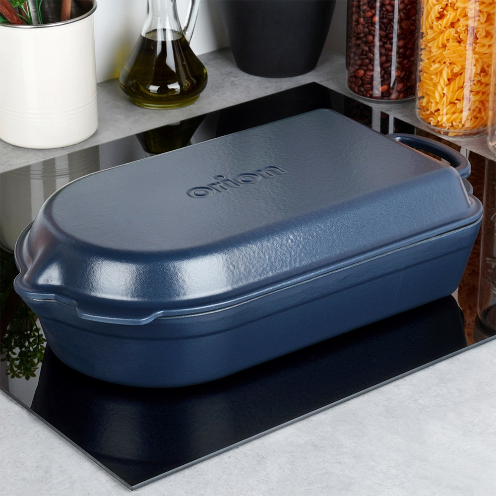 Image of Enameled Cast Iron Roasting Pan 2-in-1 4 / 2 L