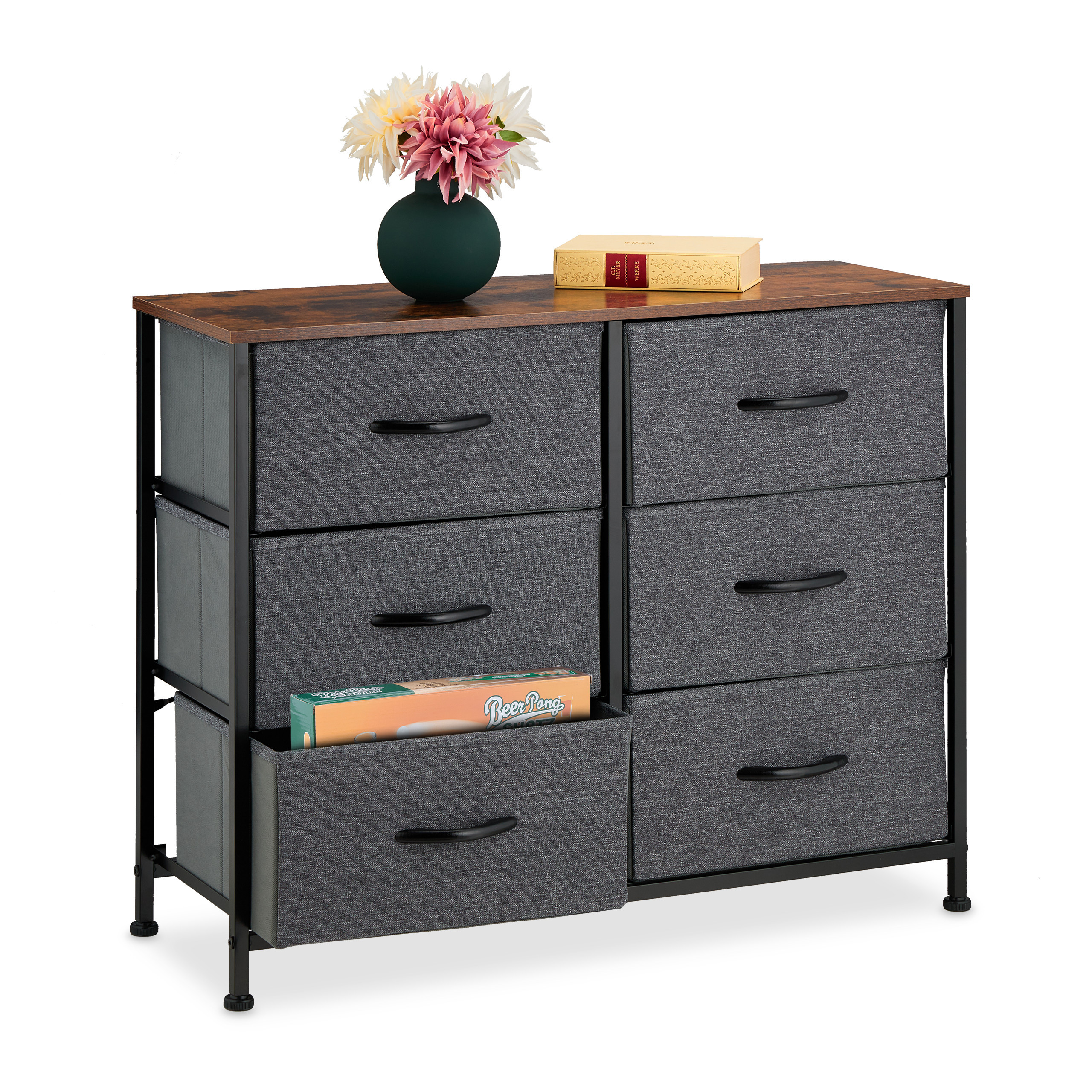Dresser In Gray/brown - (w)80 X (h)63 X (d)30 Cm