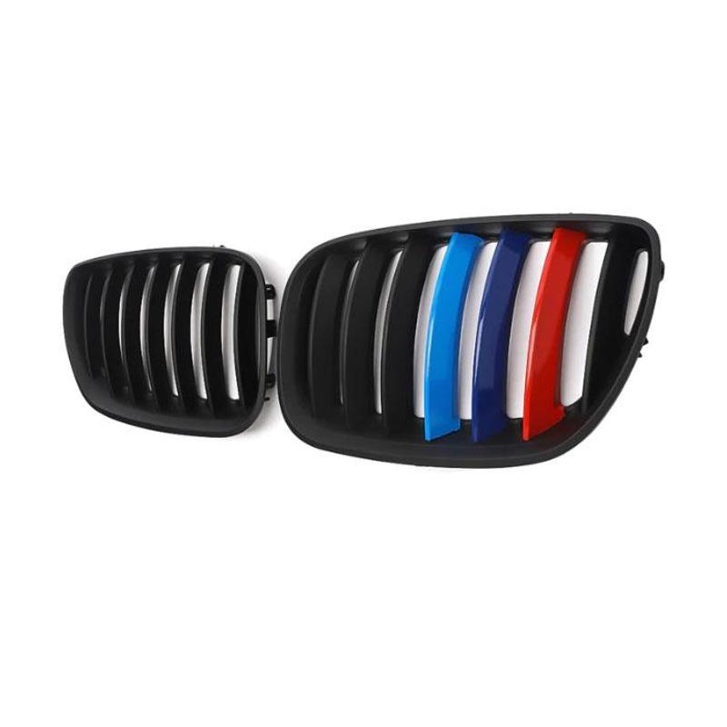 Image of Car Radiator Grille Trim, Radiator Grille Decoration Compatible With E53 (2004-2007), Plastic, Abs, Model 16082
