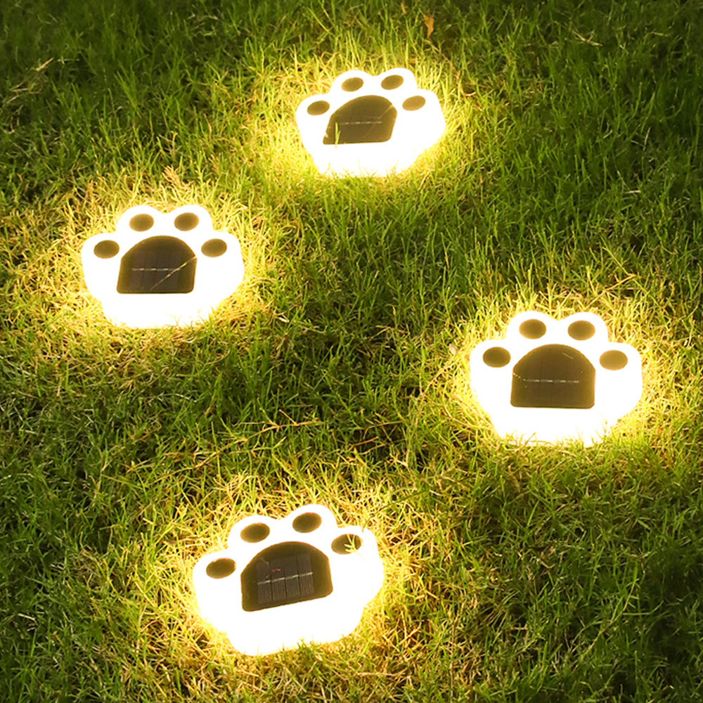 Image of Solar Garden Lights Outdoor Decor, 6/ 4/ 2 Pcs Cute Shape Led Pathway Lights, Auto Dusk To Dawn Sensor, Ipx4 Lawn Lights For Garden, Driveway, Walkway, Festival Decoration