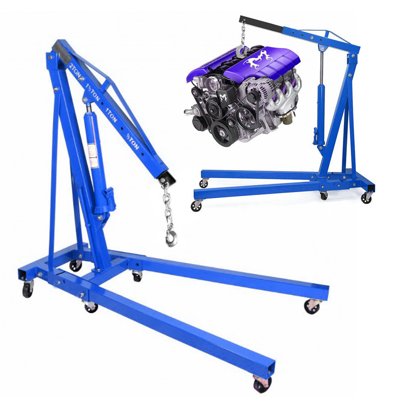 Professional 2-Ton Foldable Engine Crane Heavy-Duty Lifting Jack