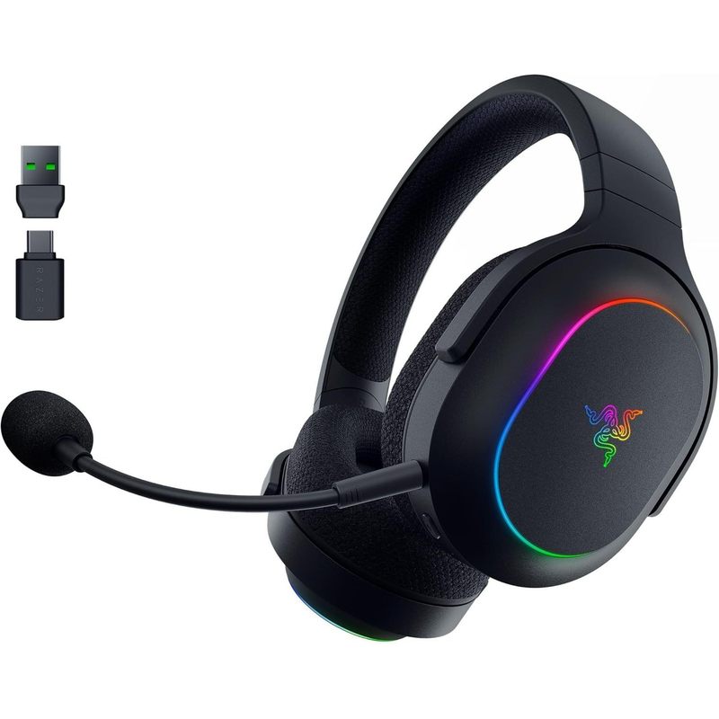 Image of Razer X Chroma - Wireless Multi-platform Gaming Headset With 6-zone Chroma Rgb ( Hyperspeed & Bluetooth, 40mm Drivers, Detachable Hyperclear Microphone) Black