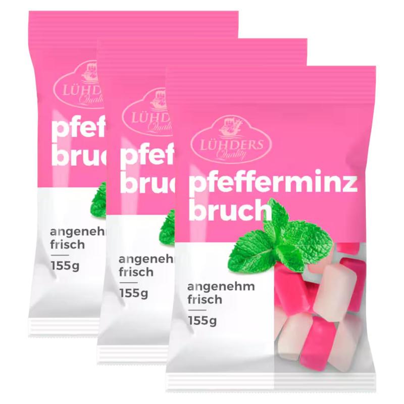 Image of 3x Lühders Peppermint Crumbs (3x155g)