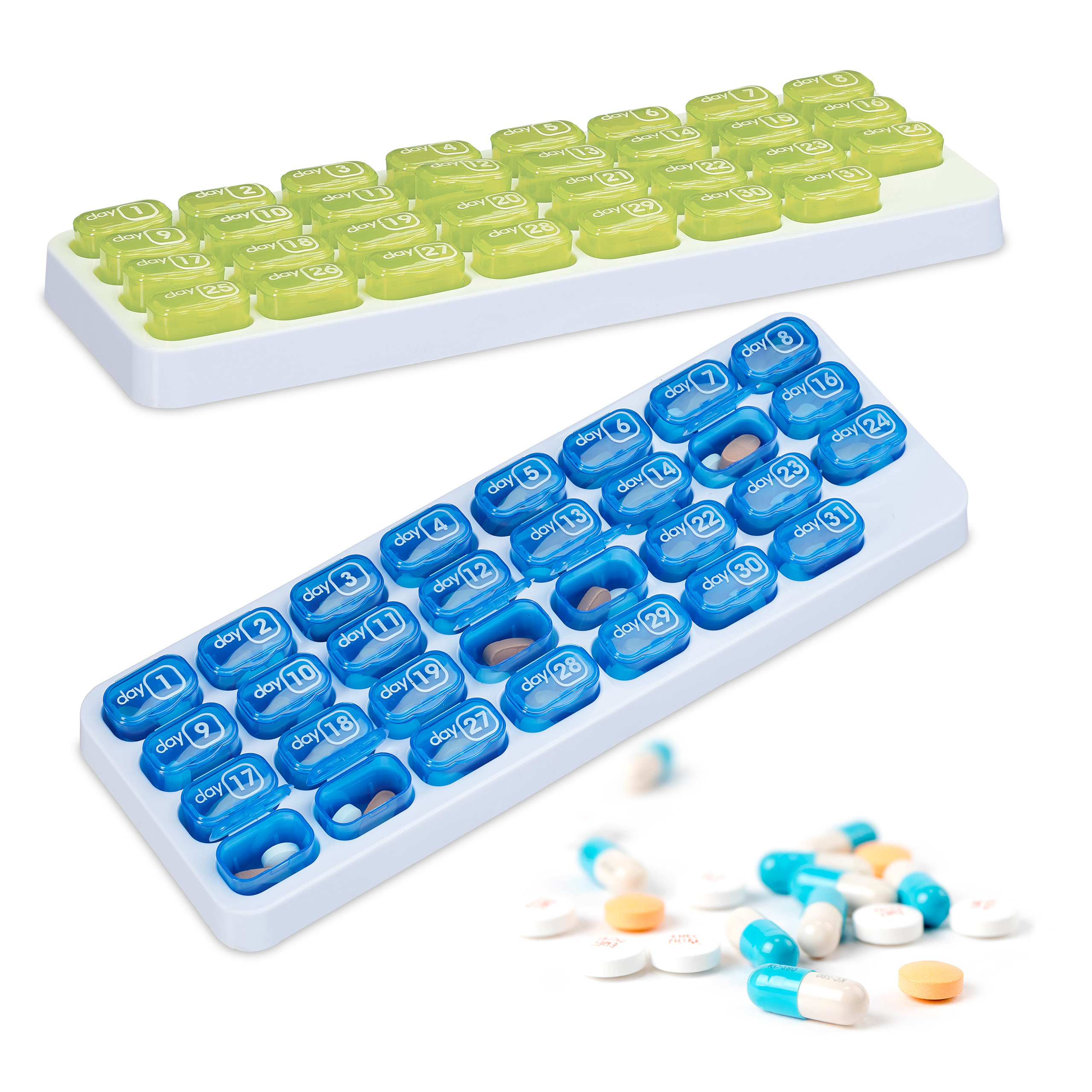 2 X Pill Organizer /blue - 31 Days