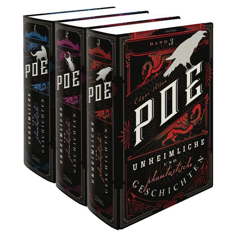 Image of Uncanny And Fantastic Stories (3 Volumes) - Edgar Allan Poe - Book - 1632 Pages - German - 2018 - Anaconda Publishing - Ean 9783730605943