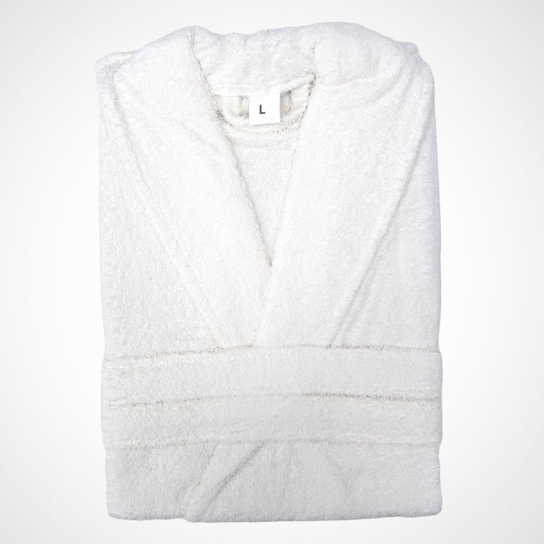   Unisex Cotton Bathrobe with Belt and Pockets