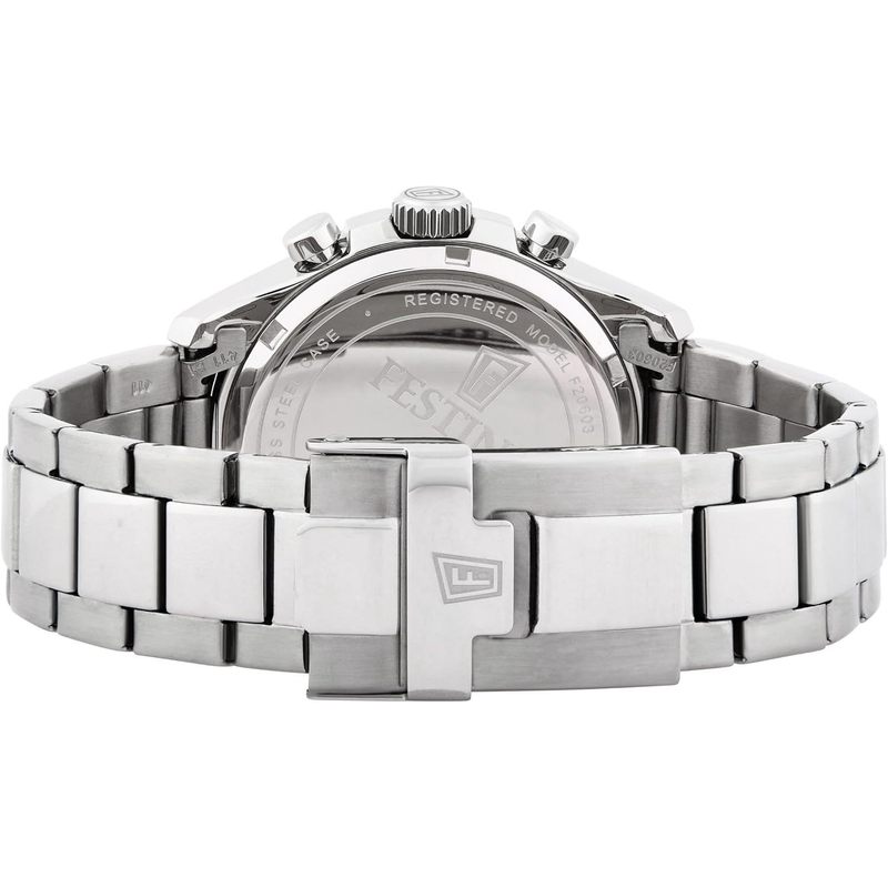 Women's Pink Stainless Steel Watch Bracelet with Chronograph Functions, Water Resistant to 100m, Mineral Glass, Deployment Clasp - Stylish Accessory for Everyday Wear