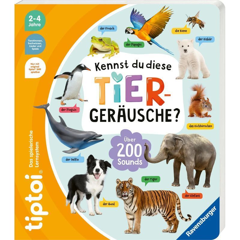 Image of Tiptoi Do You Know These Animal Sounds - Book - Tiptoi - 24 Pages - German - 2025 - Ravensburger Publishing - Ean 9783473493036