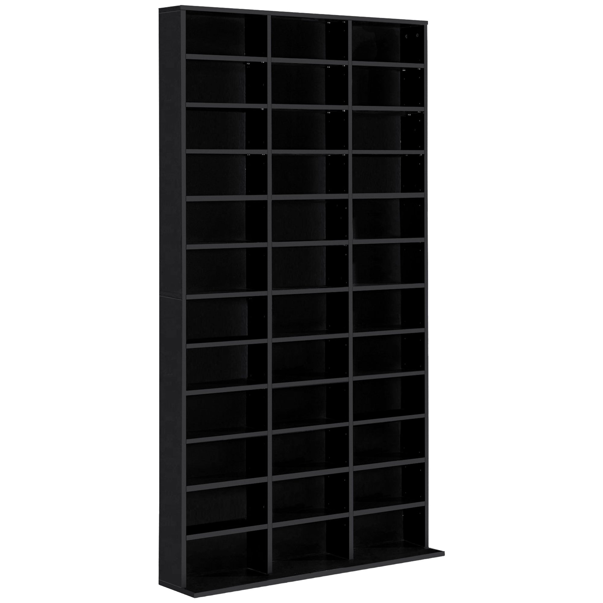 TEMU Storage Shelf For Cds/dvds Storage Unit For 1116 Cds 36 Height-adjustable Compartments 102 X 24 X 195
