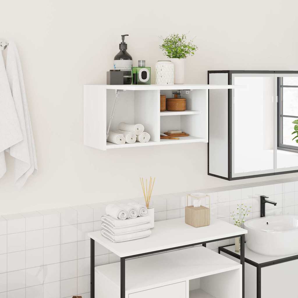 Image of Vidaxl Bathroom Wall Cabinet - Wall-mounted Bathroom Storage Cabinet, Hanging Cabinet For Bathroom, Wall-mounted Bathroom Cabinet
