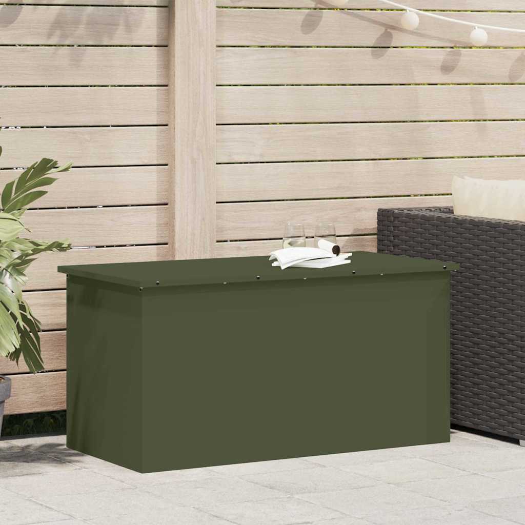   Outdoor Storage Cabinet in Cool Industrial   Olive Green, Made of Cold-Rolled Steel and Resin, Dimensions: 100 x 50.5 x 50 cm,   Cat House with Hydraulic Lift,  , Gas-Powered.   for  