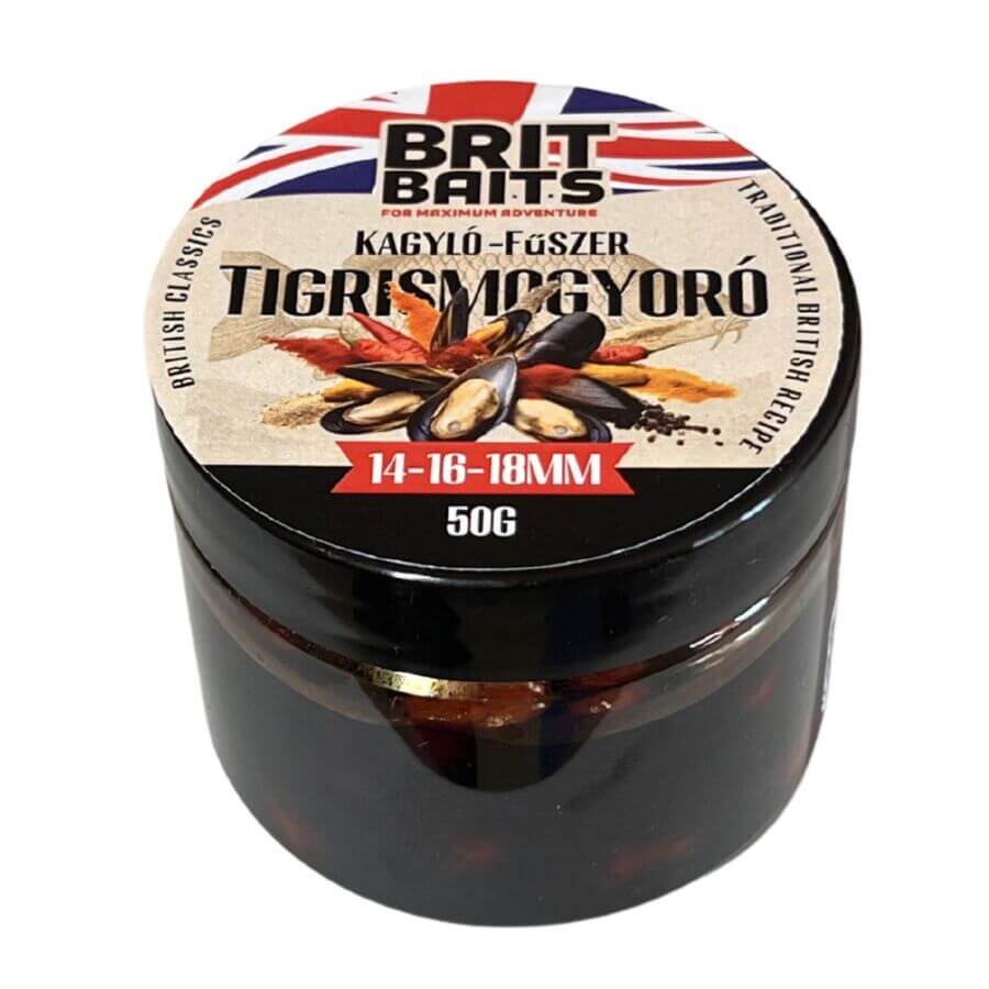 Image of Britbaits Colorful Tiger Peanut Hook Bait With Shell Spice, 50g