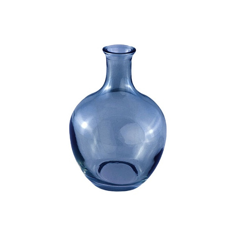 TEMU Petit Vase Jeannette Bleu Marine Orage en Verre