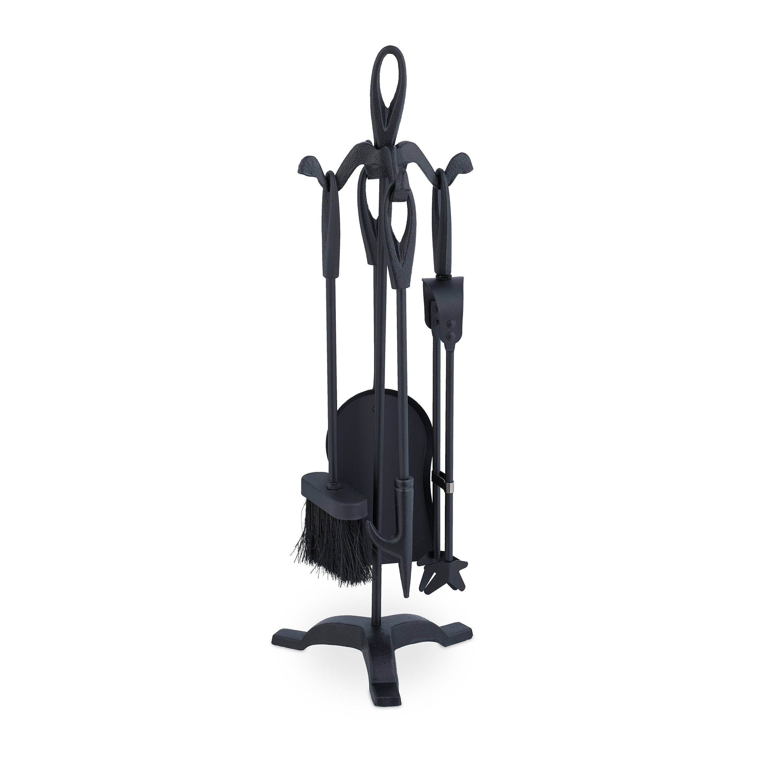 E-shop 5-tlg. Kaminbesteck-Set in Schwarz