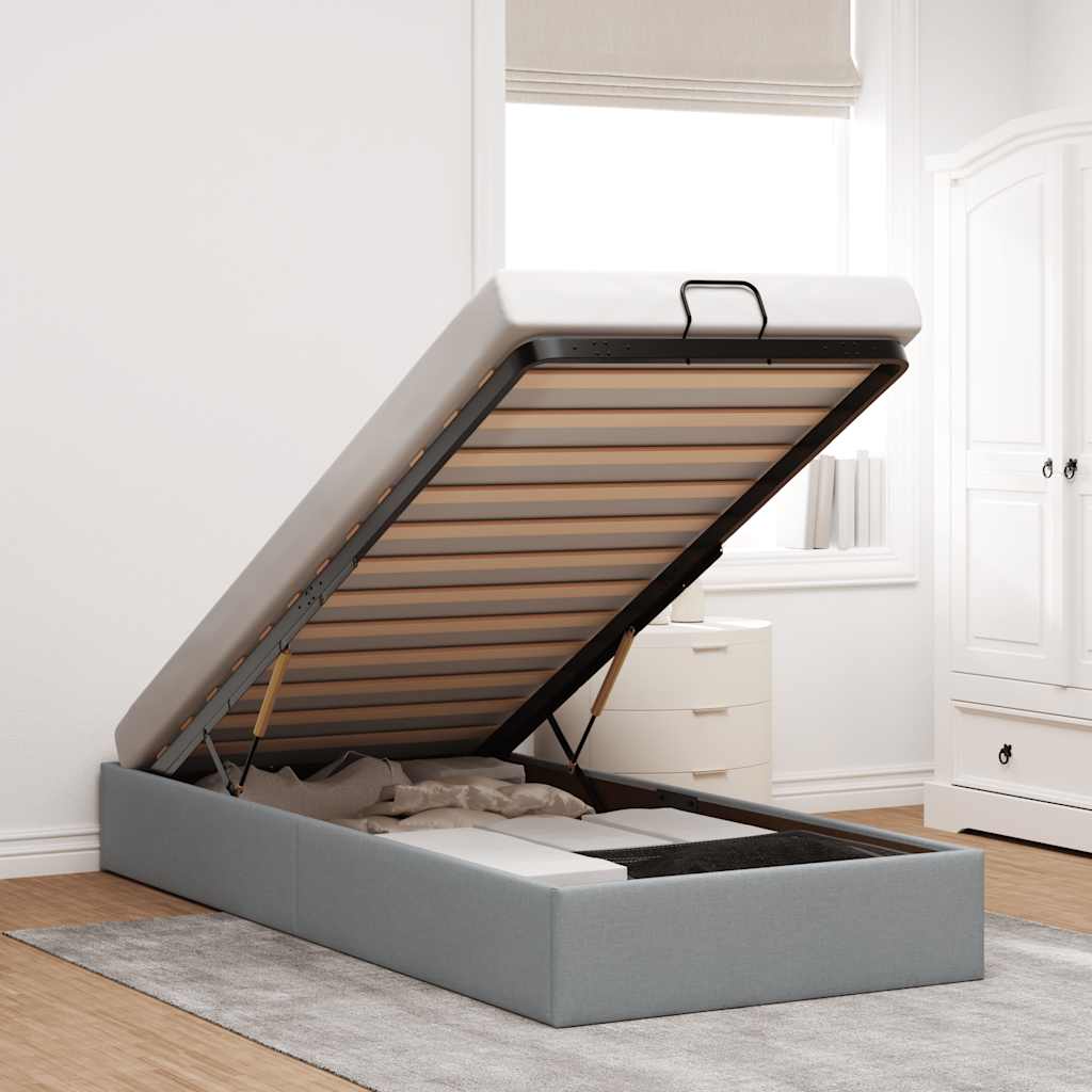Vidaxl Ottoman Bed Ottoman Frames Bed Frames With Storage Bed Frames With Storage Upholstered Bed Double Bed Bed Frame Fabric