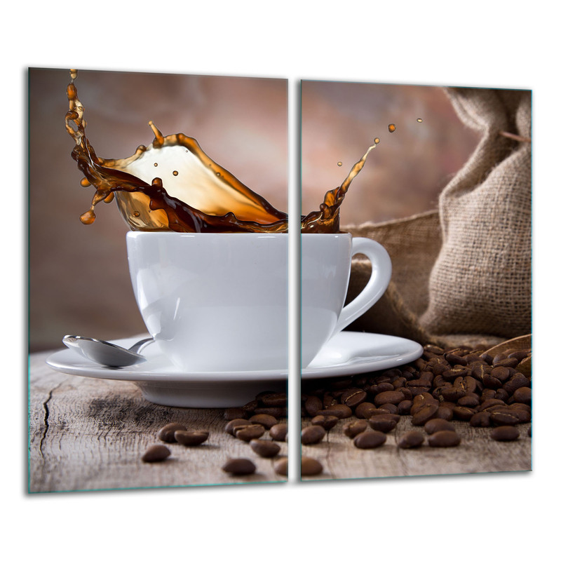 Glass Board For Cutting 2x 30x52 Coffee