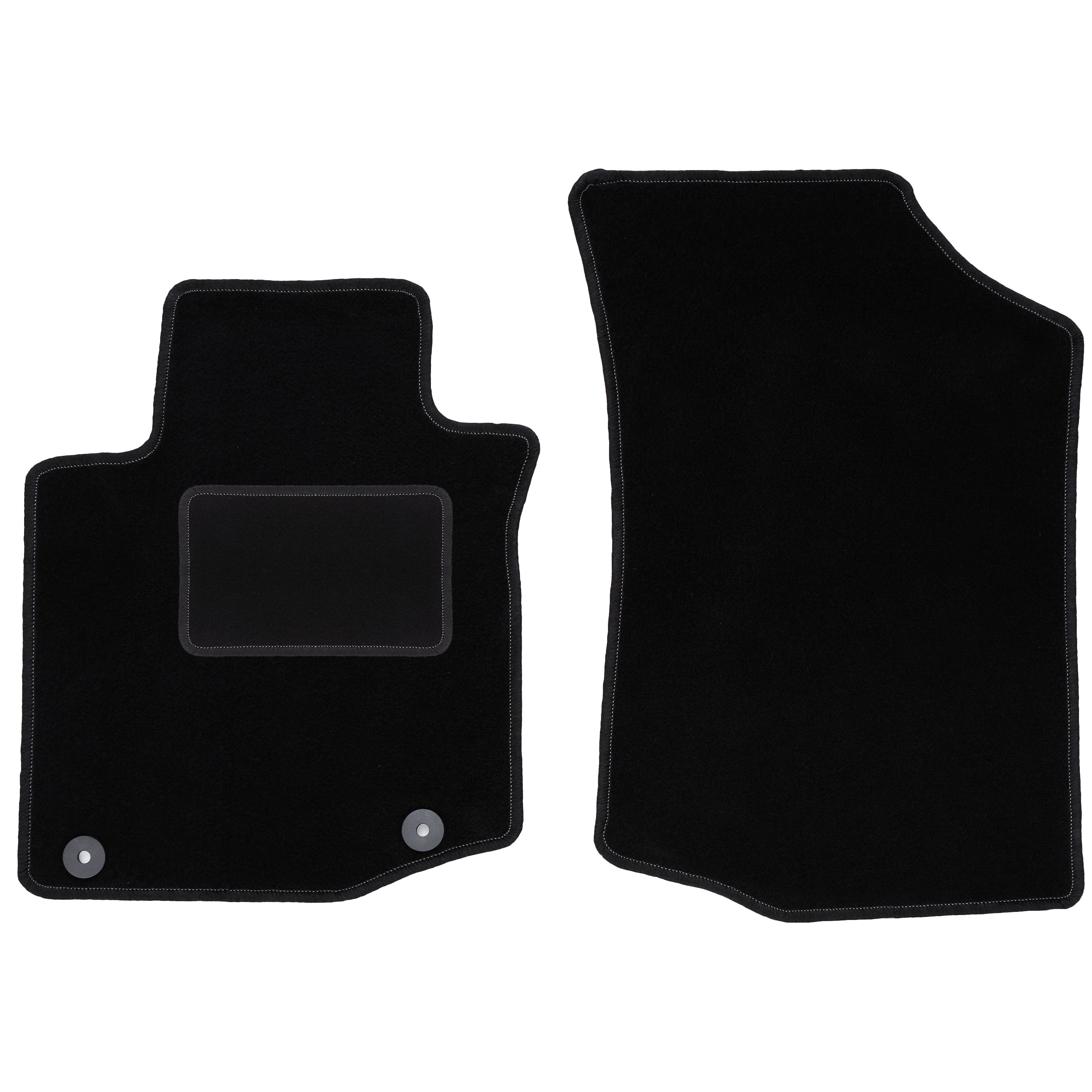 TEMU Black Front Floor Mats For C1 I Hatchback (2005-2014)
