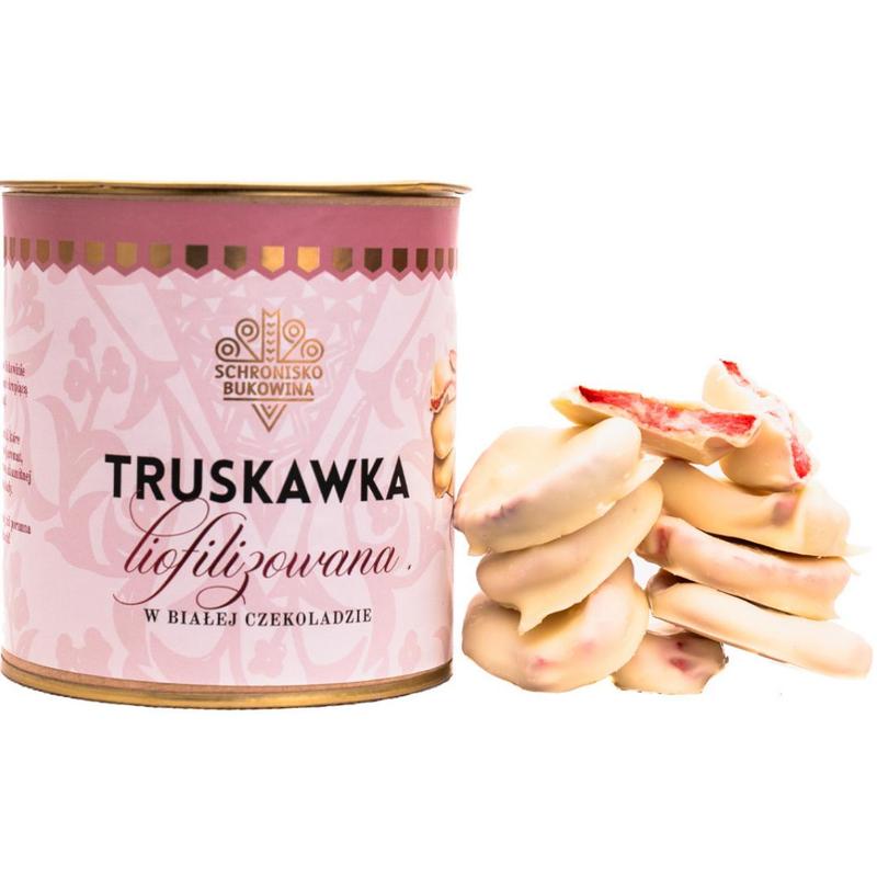 Freeze-dried Strawberries In White Chocolate 100g - Schronisko Bukowina
