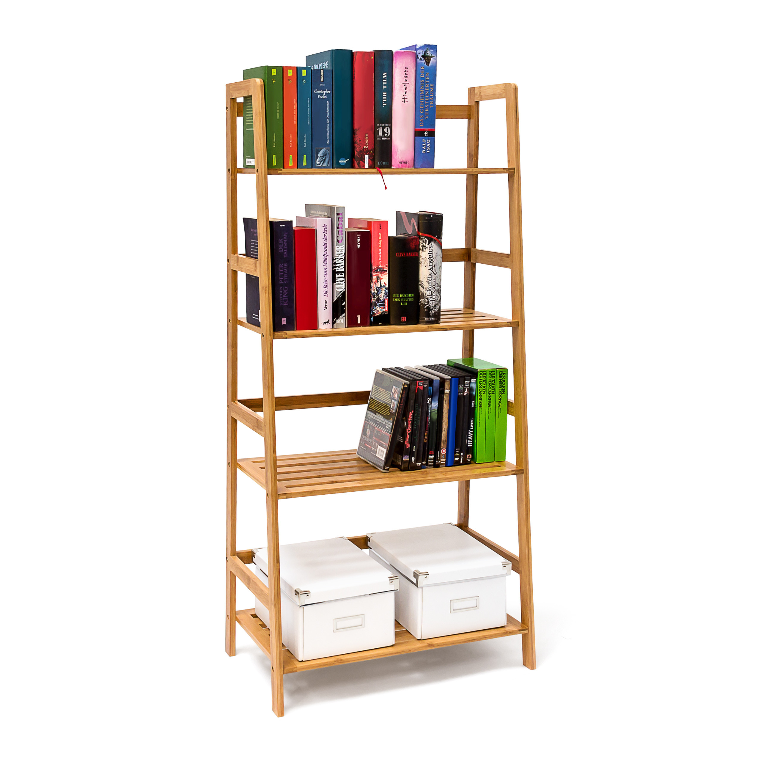 Bookshelf In Natural (w)57 X (h)120 X (d)31 Cm