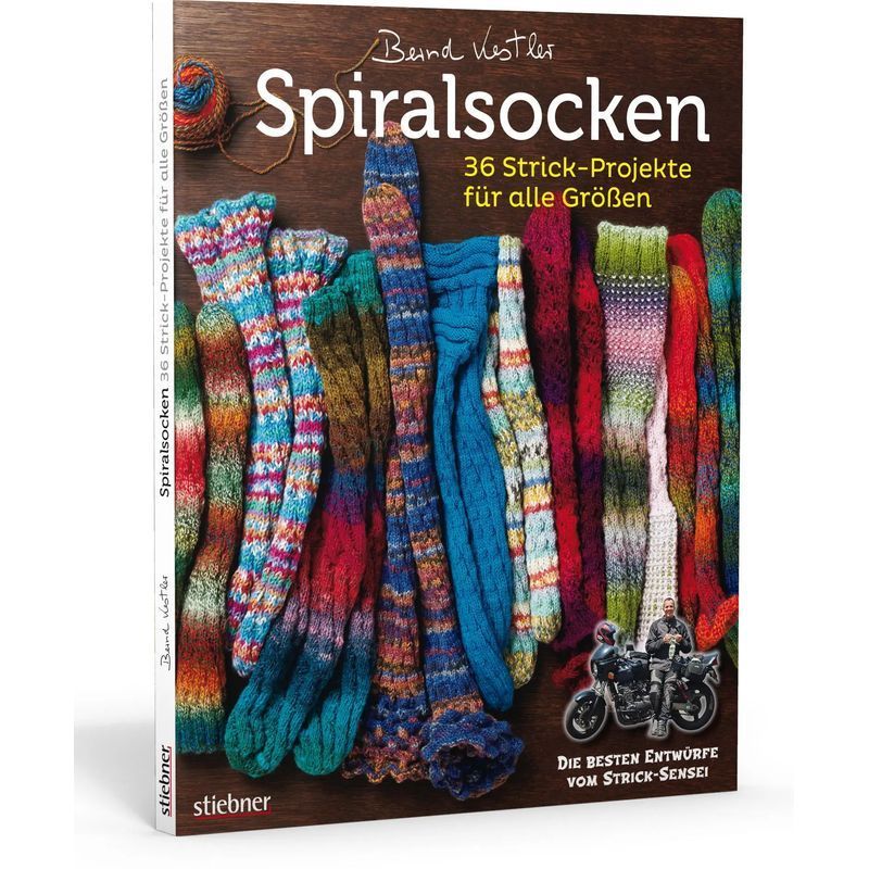 Image of Spiral Socks - Paperback - 36 Knitting Projects For All Sizes - Bernd Kestler - 80 Pages - German - 2019 - Stiebner Publishing House Gmbh - Ean 9783830720577