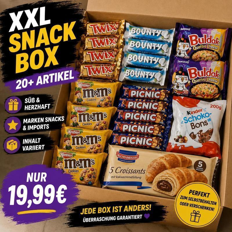 Xxl Mystery Snack Box +20 Items - Content Varies