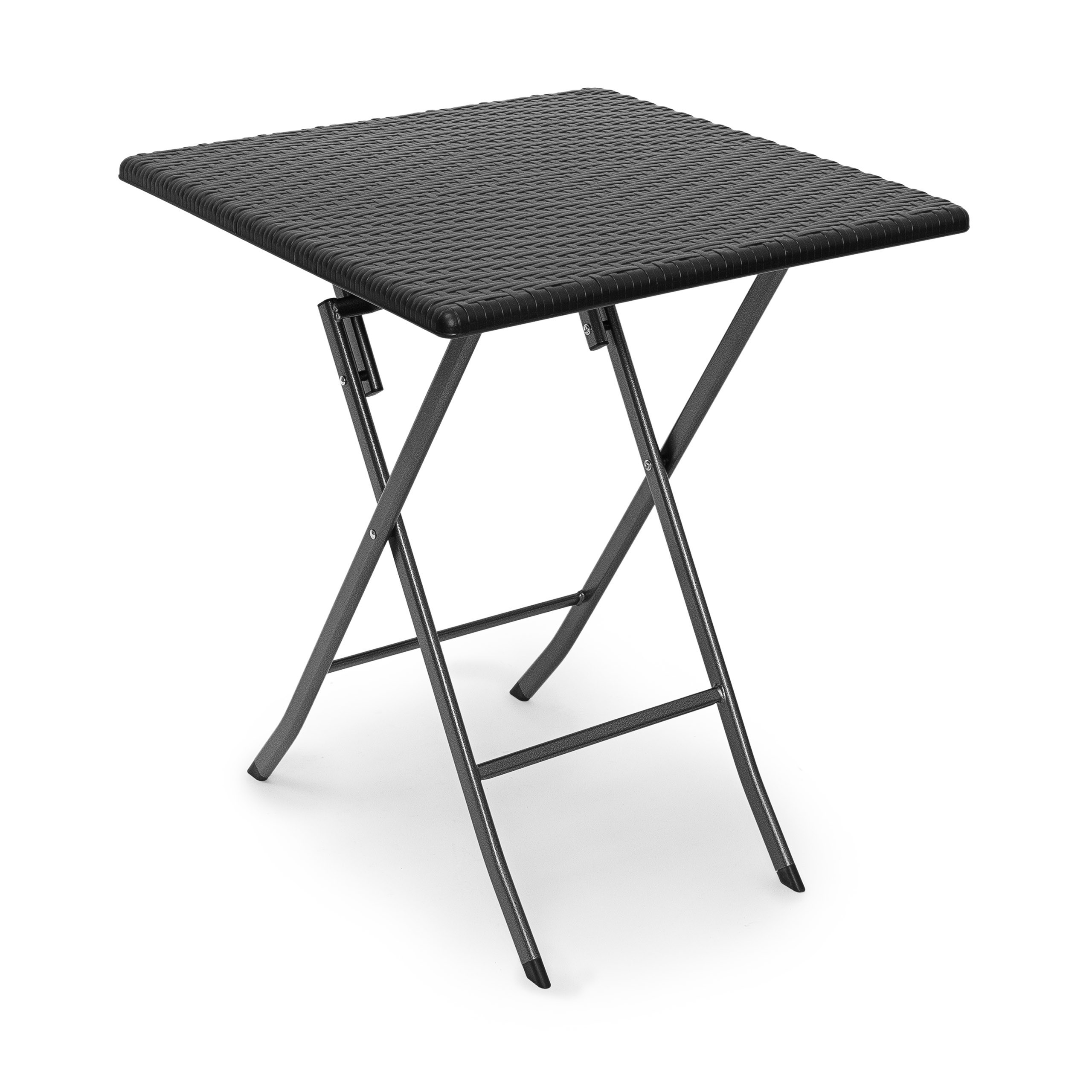 Garden Table In Black - (w)61.5 X (h)74 X (d)61.5 Cm