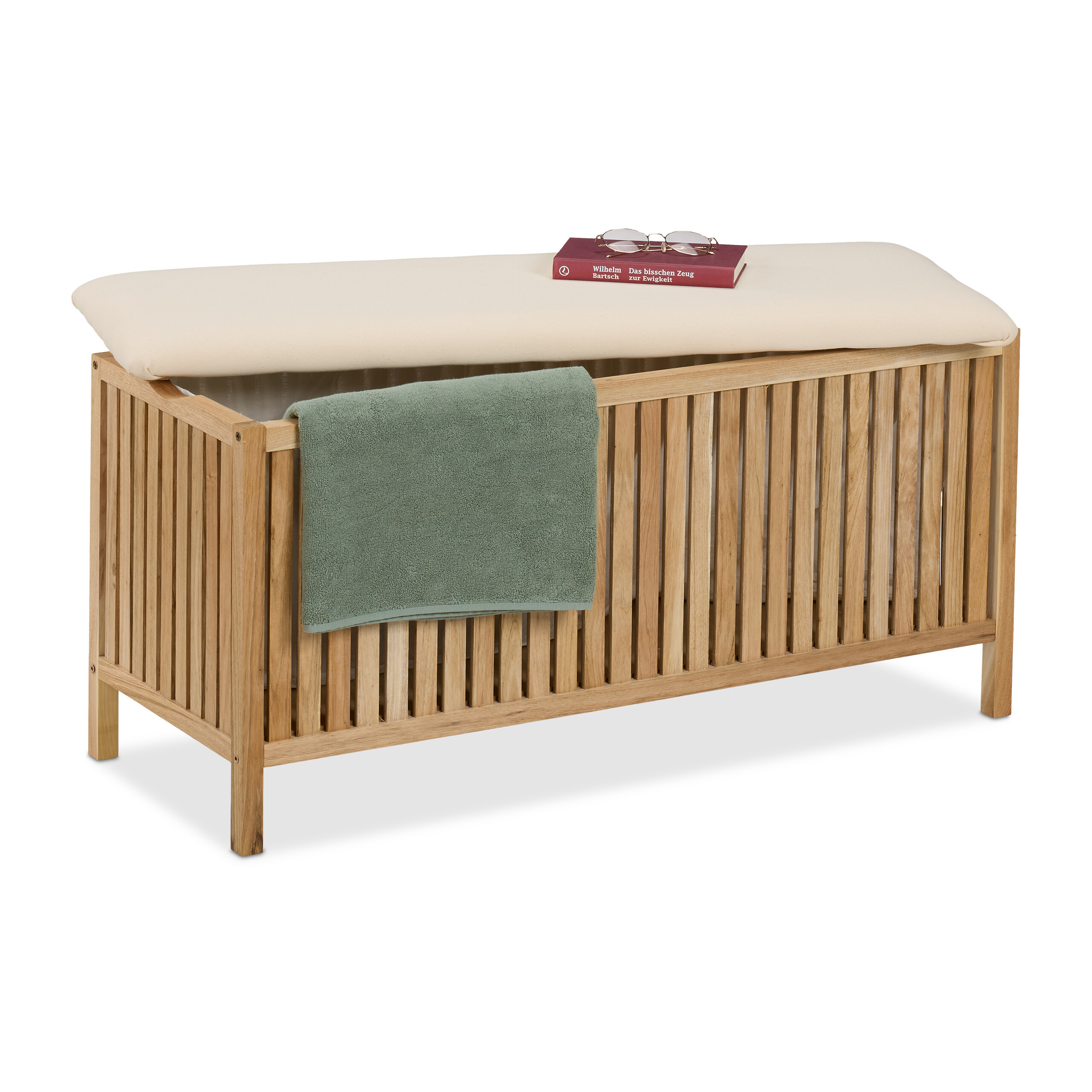Laundry Chest In Natural/white - 100 L