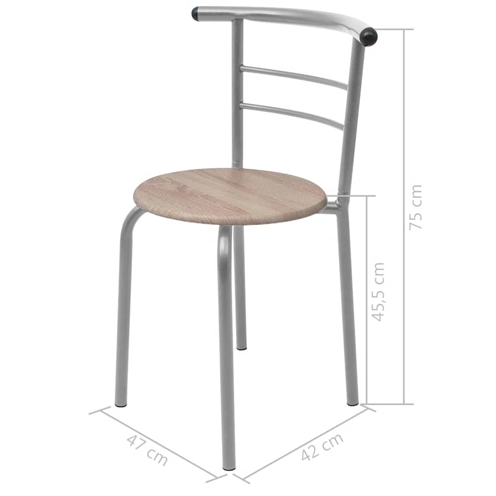 Breakfast Table Set With Bar Stools, Bar Table And Counter Stools, Breakfast Dining Set, Bar Counter Set, Standing Table With Bar Stools, Bar Chair