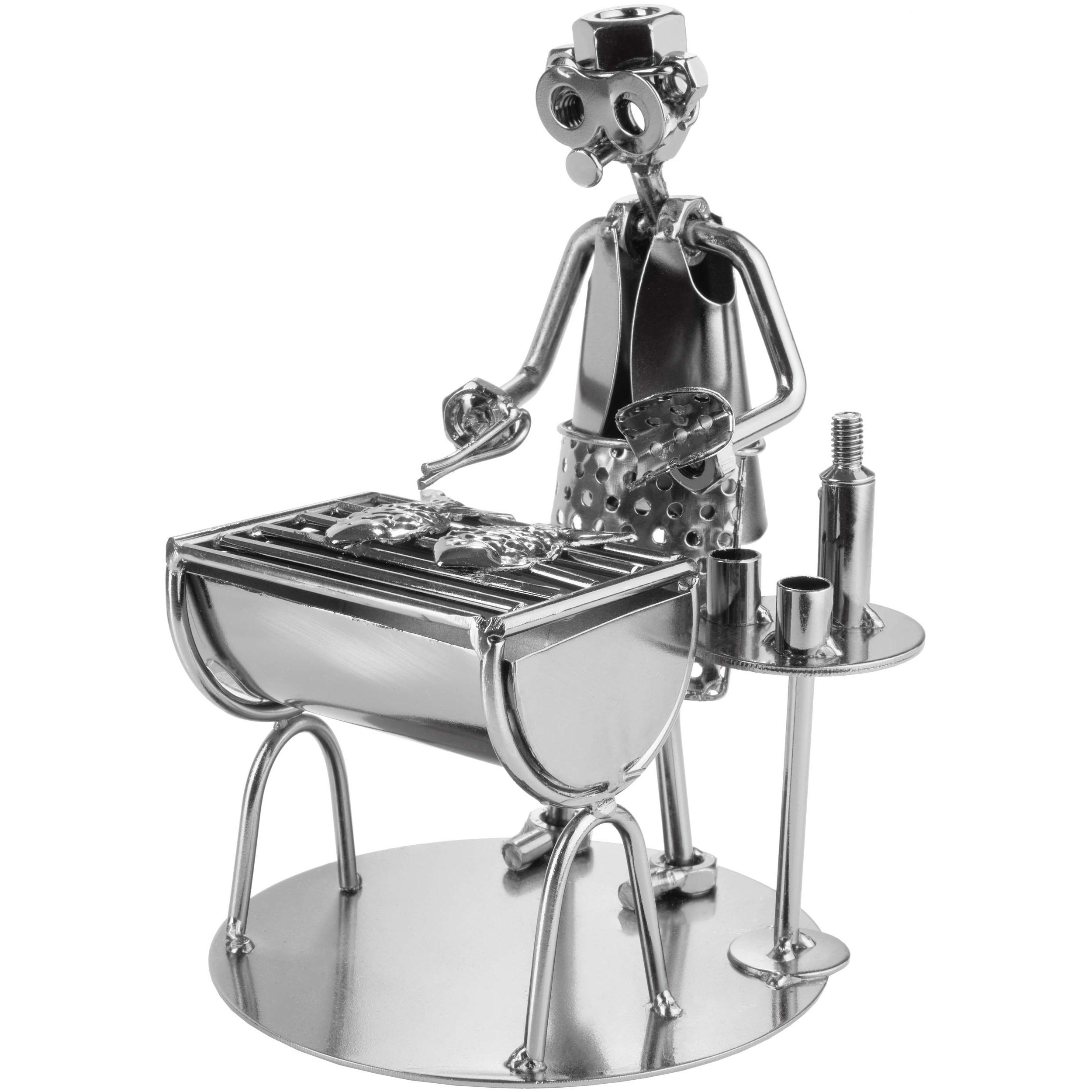 Image of Brubaker Screw Figure Barbecue Grill - Fish - Handmade Iron Figure Metal Figure - Metal Figure Gift Idea For Cooks And Grills