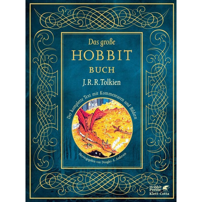 Image of The Big Hobbit Book - Book - The Complete Text With Commentary And Illustrations - J.r.r. Tolkien - 420 Pages - German - 2012 - Klett Cotta Verlag - Ean 9783608937145