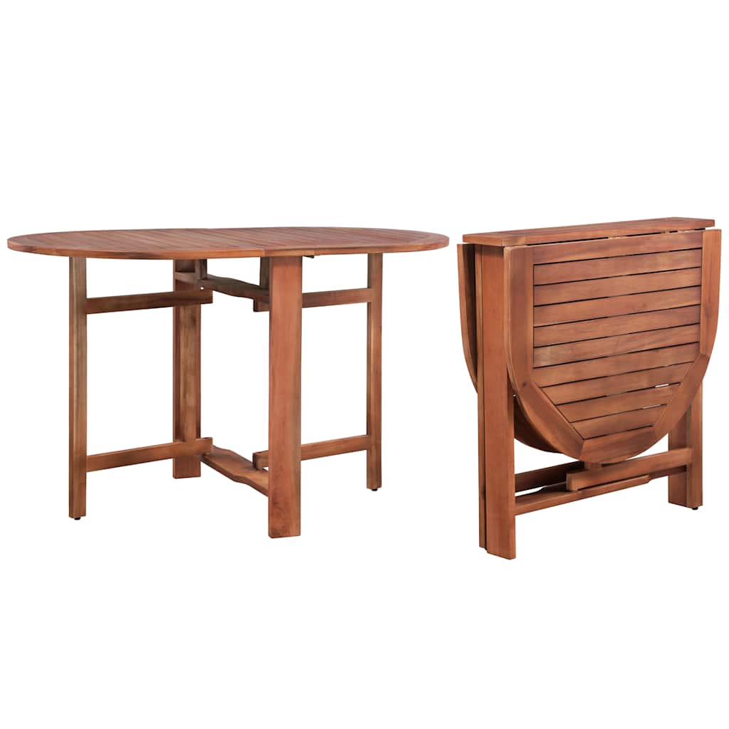 Acacia Wood Oval Garden Dining Table Folding Table Patio Table
