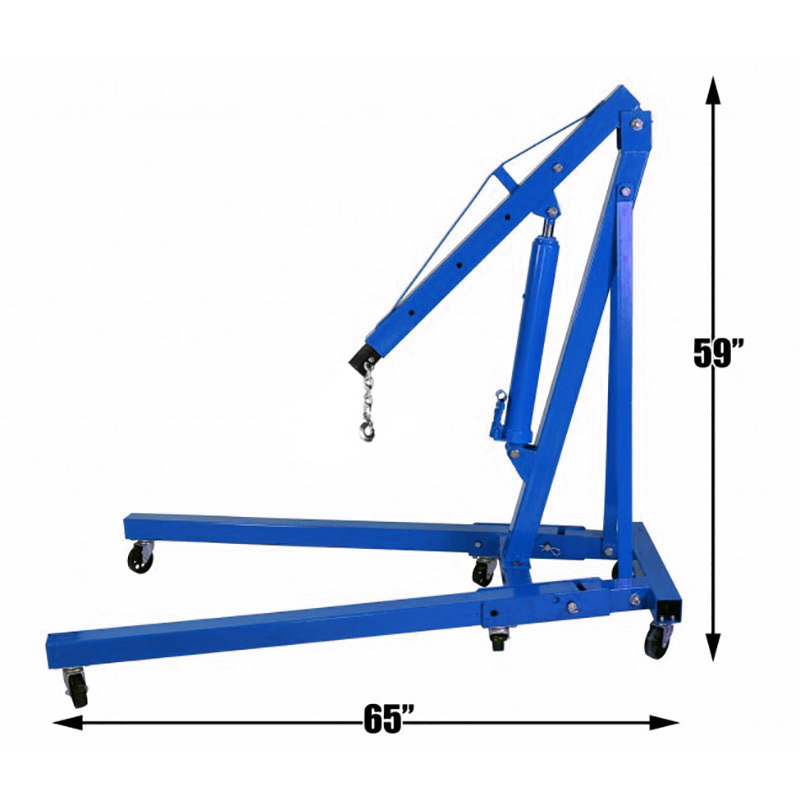 Professional 2-Ton Foldable Engine Crane Heavy-Duty Lifting Jack
