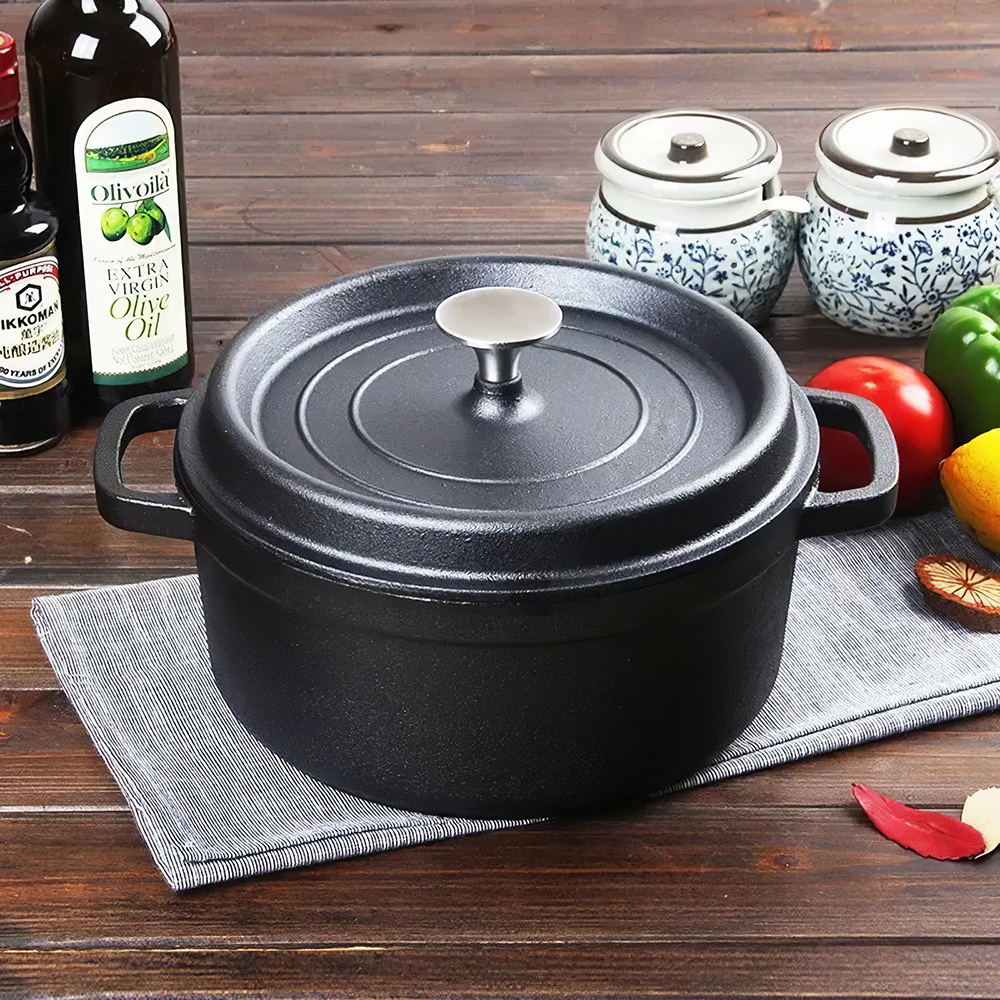 TEMU Heavy Duty Cast – 1l/2.5l, Versatile Cast Iron Frying Pan, Ideal For Stovetop, Oven, Grill And Cooking