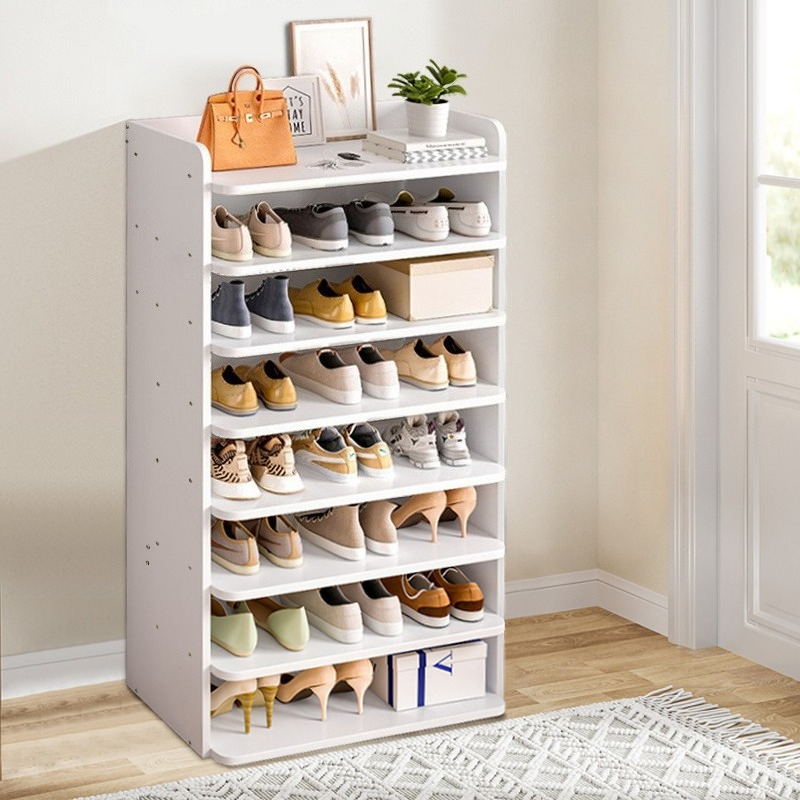TEMU 8 Tier Shoe Rack, Large Capacity Wooden Shoe Shelf, Free Standing Footwear Storage Cabinet Shoe Stand, Space Saving Shoe Storage Organiser,