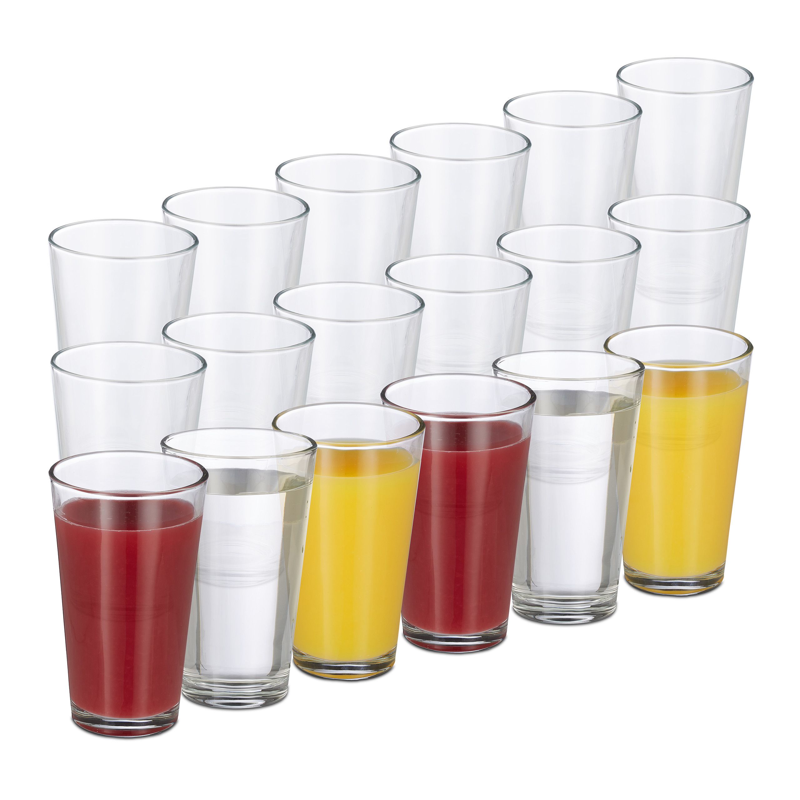 E-shop 18 x Trinkgläser in Transparent - 400 ml