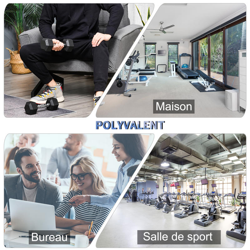 Korte halterset - Totaal 10 kg