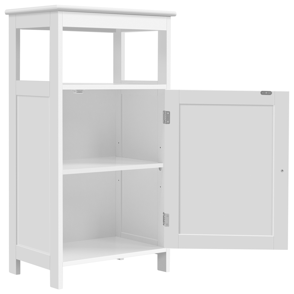 TEMU Gabinete de baño de 4 con puerta estante ajustable Gabinete de pie para baño//cocina