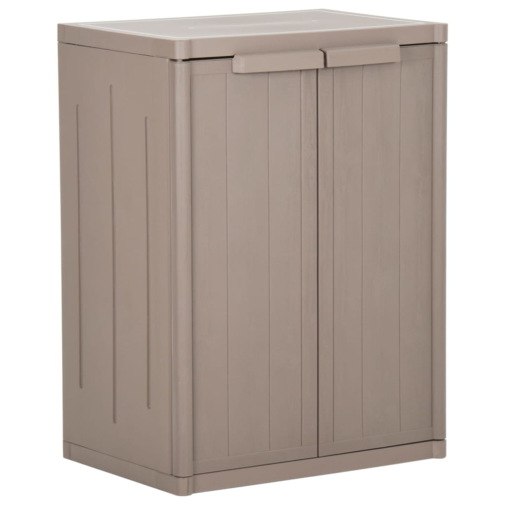 Vidaxl Garden Cabinet, Plastic Cabinet, Household Cabinet, Lockable Cabinet, Pp Rattan