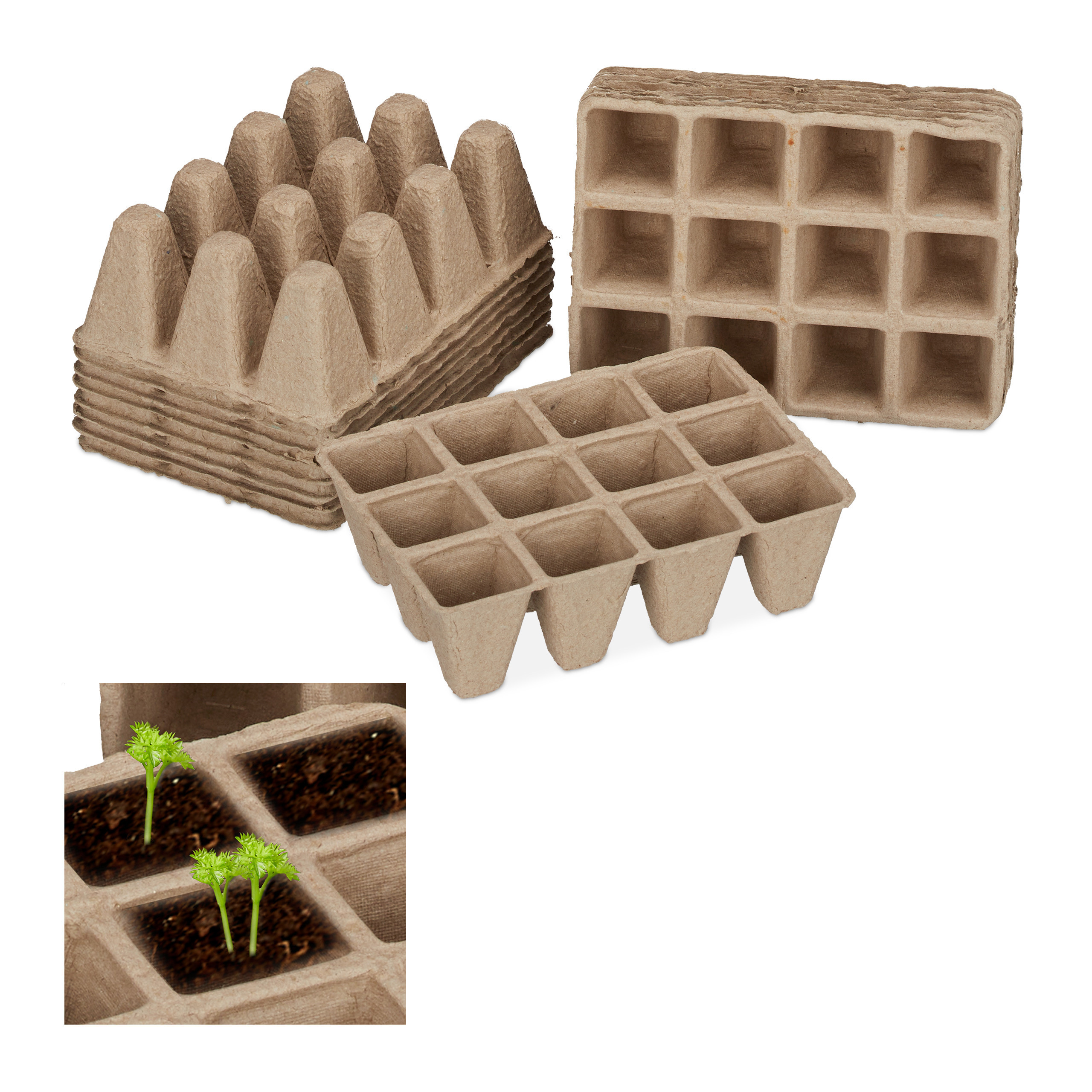 612 Plant Pots In Beige