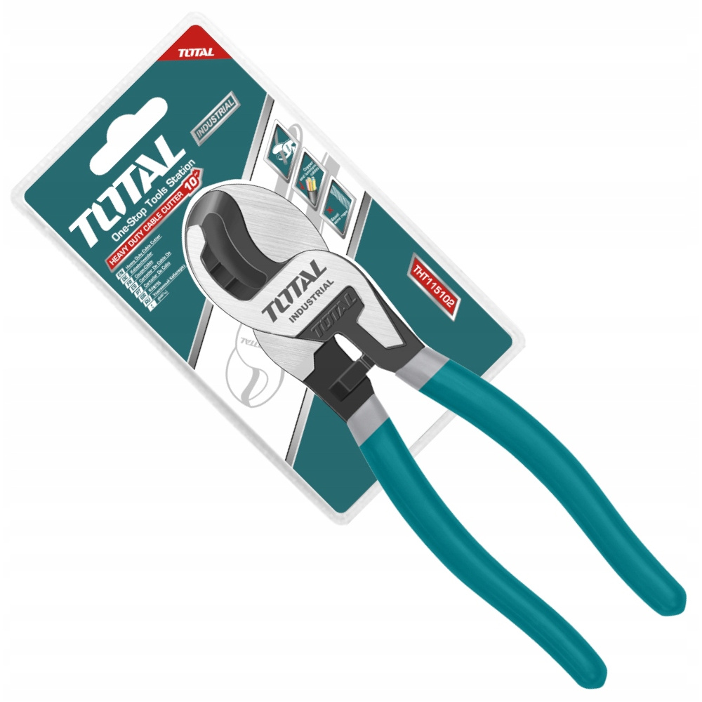 Professional Tin For Copper And Aluminum Wires And Cables, Length 240mm, Resistant Crv Steel, Hardened Jaws, Anti-slip Handles, Black-orange Color, Tool For Electricians And Master .