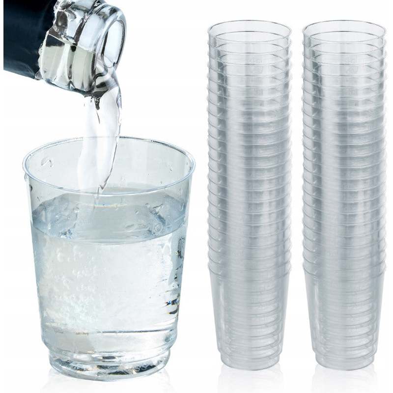 TEMU Reusable 40ml Plastic Shot Glasses For Vodka, 50-piece Set