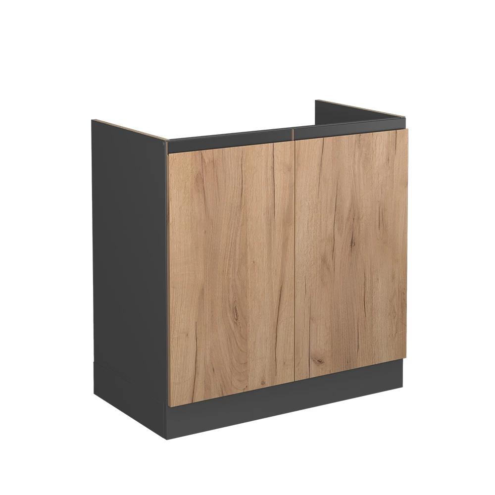 Gold Oak 80 Cm Under-cabinet, Without Worktop, Drawer Cabinet For Kitchen, Kitchen Cabinet With Drawer, Kitchen Furniture, Particle Board, 16 Mm