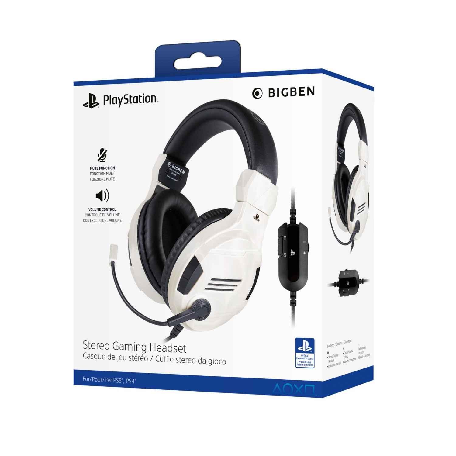 Auriculares Gaming Nacon Oficial PS V3 para PS4 y PS5